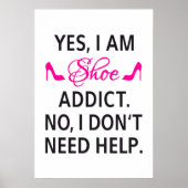 Poster ontwerpen, schoenverslaafde (Voorkant)
