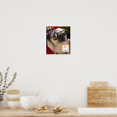 Poster: Oog Snoep Eyes Mascot, Trixie the Pug Poster (Keuken)