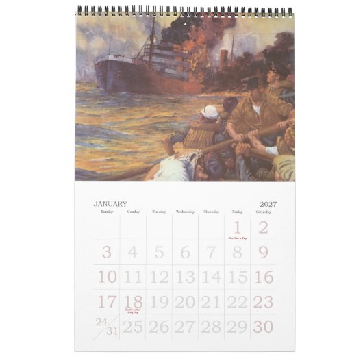  Poster oorlogsinspanning 2013 Kalender (Jan 2027)