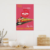 Poster Oost-Duitse spoorwegen 1966 20 jaar SED (Keuken)