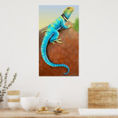 Poster oostelijke gecollared Lizard (Keuken)