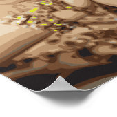 Poster op basis van kunstvectoren van Bollywood (Hoek)