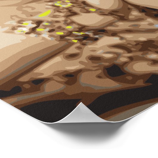 Poster op basis van kunstvectoren van Bollywood (Hoek)