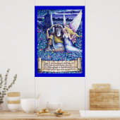 Poster op grote ondergrond en Titania (Keuken)
