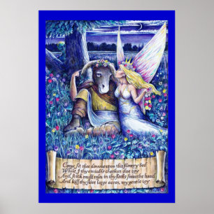 Poster op grote ondergrond en Titania