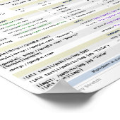 Poster op het blad Cheat Sheet afzetten (Hoek)