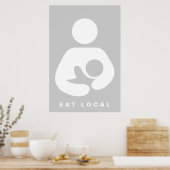 Poster op lokaal niveau/borstvoeding/verpleegpicto (Keuken)