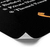 Poster op maat voor particuliere cateringdiensten (Hoek)