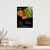 Poster op maat voor particuliere cateringdiensten (Keuken)