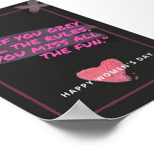 Poster op vrouwendag (Hoek)