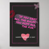 Poster op vrouwendag (Voorkant)