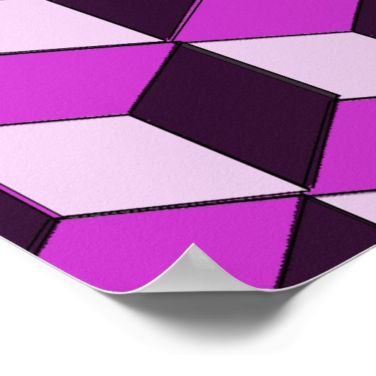 Poster - optische illusioneklokken (Hoek)