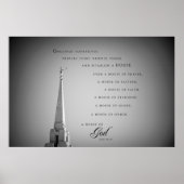 Poster - Oquirrh Mountain Utah LDS Temple 3 (Voorkant)