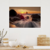 poster Oranje Oceaan (Keuken)