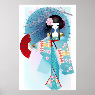 Poster Origami Doll