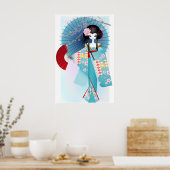 Poster Origami Doll (Keuken)