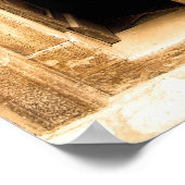 Poster oude deur in het oude gebouw, Kroatië (Hoek)