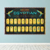Poster Oude Egyptische provincies Canvas Afdruk (Insitu (Houten vloer))