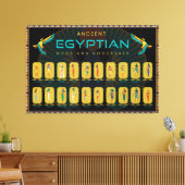 Poster Oude Egyptische provincies Canvas Afdruk (Insitu (Woonkamer))