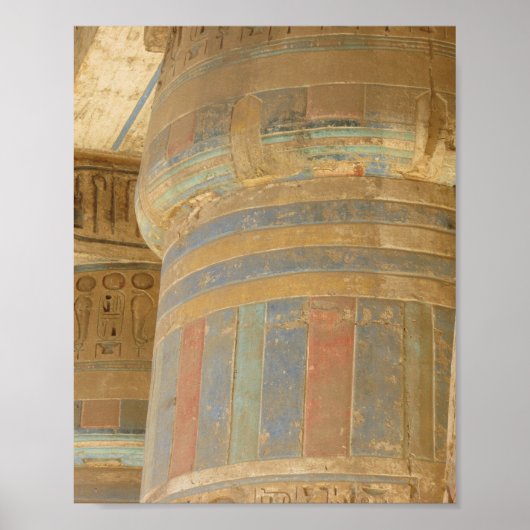 Poster Oude Egyptische tempel (Voorkant)