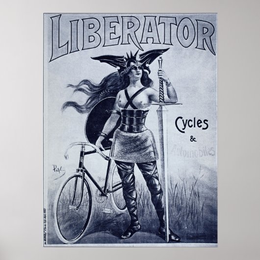 Poster oude fiets (Voorkant)