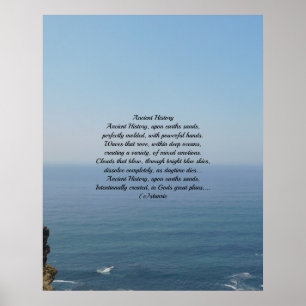 POSTER Oude Geschiedenis GEDICHT OP FOTO
