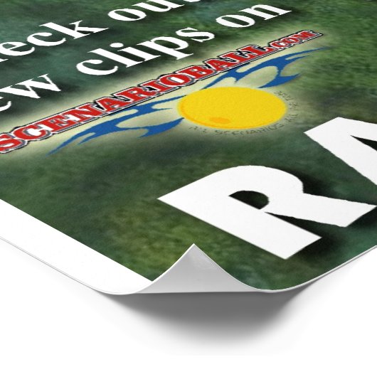 Poster oude Paintball Video's (Hoek)