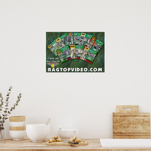 Poster oude Paintball Video's (Keuken)