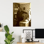 Poster "Oude stijl" van Frans roest (Thuiskantoor)