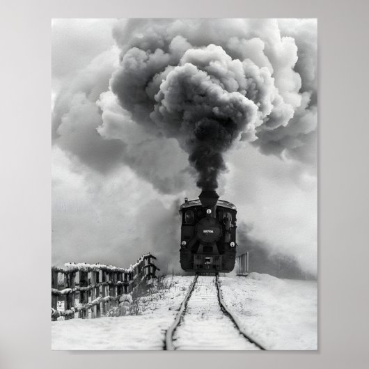 Poster oude trein (Voorkant)