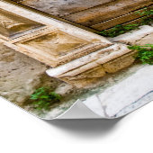 Poster oude, verwoeste oude deur, Kroatië (Hoek)