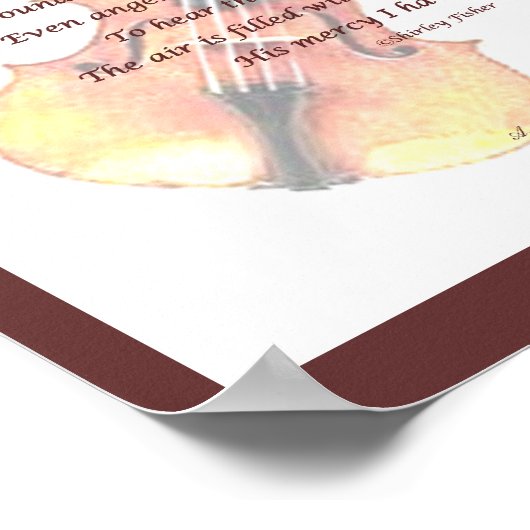 Poster Oude Violins (Hoek)