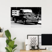 poster oude vrachtwagen (Thuiskantoor)