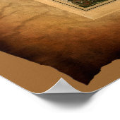 Poster oude Wereldkaart (Hoek)