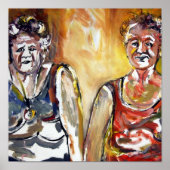 Poster oudere bejaarde dames (Voorkant)