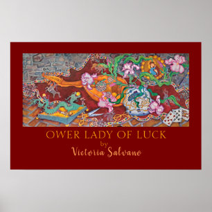 poster OUR LADY OF LUCK oridnal schilderij 60in x2