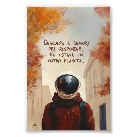 Poster Outro Planeta (com frase) (Voorkant)