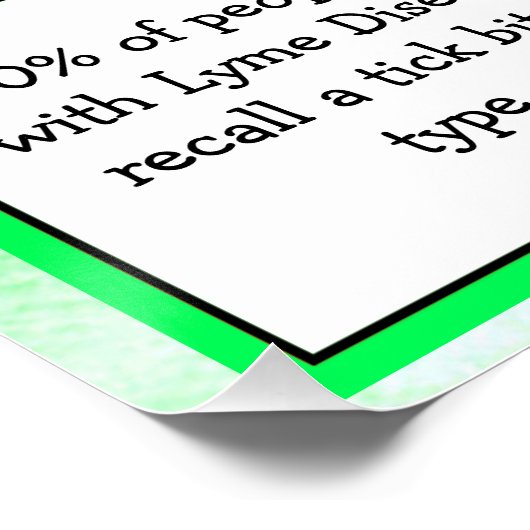 Poster over gepersonaliseerde ziekte van Lyme (Hoek)