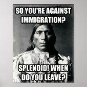 Poster over immigratie (Voorkant)