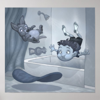 poster "Overstromingen in het huis"