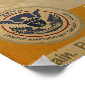 Poster overwinning ZETA Zombie (Hoek)