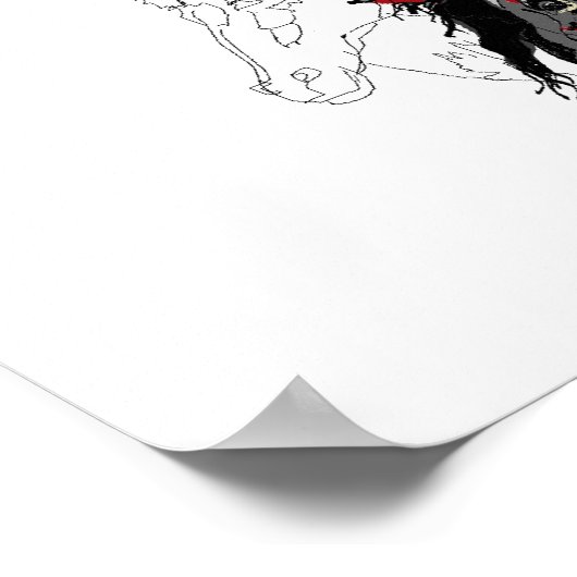 Poster : Paarden binnen (Hoek)