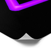 Poster Paars lasersymbool (Hoek)