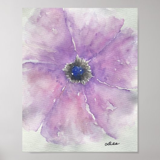 Poster Paars Passion Canvas (8x10) (Voorkant)