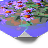 poster paarse asters (Hoek)