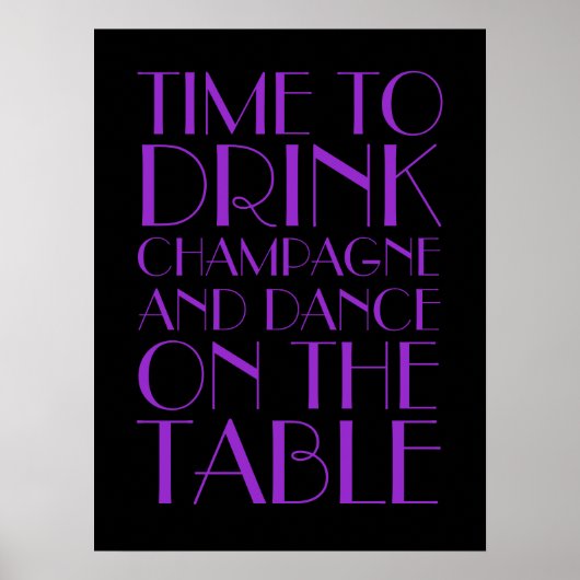 Poster Paarse dansende schilders (Voorkant)