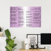 Poster Paarse Floral (Thuiskantoor)