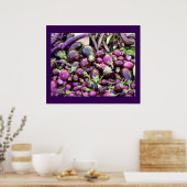 Poster - Paarse groenten (Keuken)