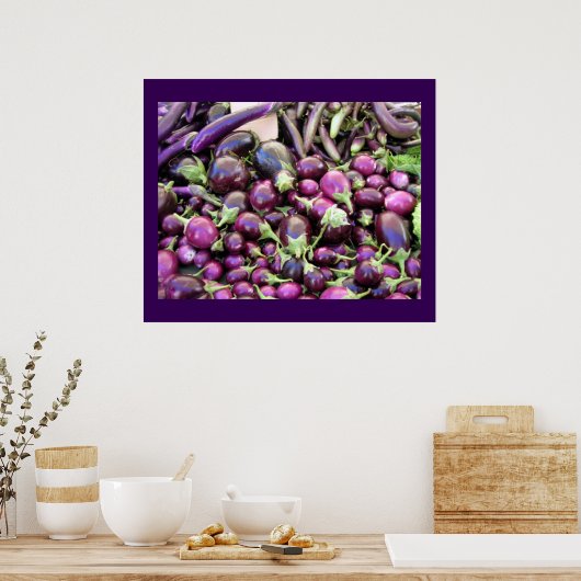 Poster - Paarse groenten (Keuken)