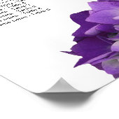 Poster Paarse hydrangeas (Hoek)